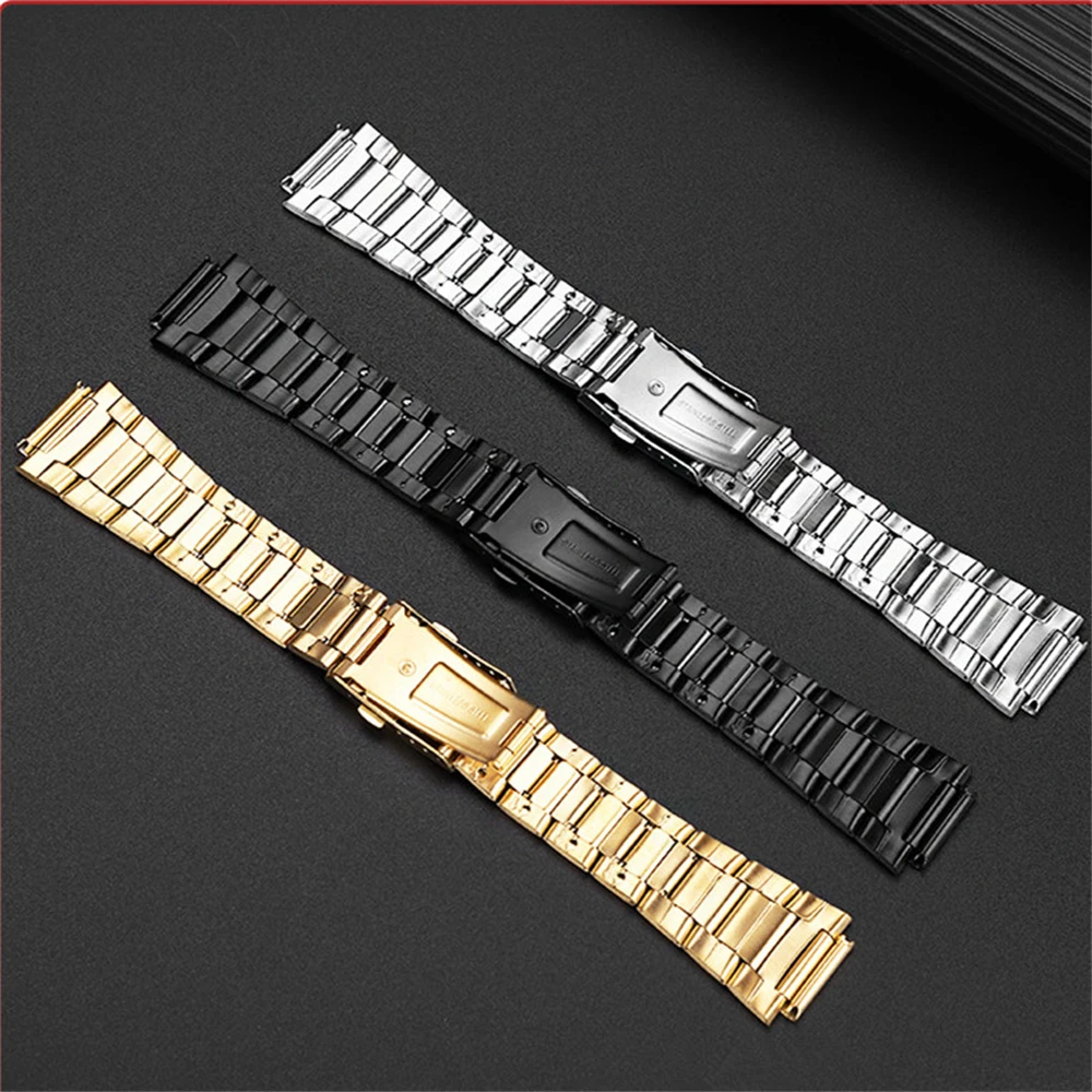 金属バンド小さな正方形 AE1200 1300 1100 A158 168 AQ-230 ストラップスマートウォッチアクセサリー交換リストバンドベルトブレスレット 18