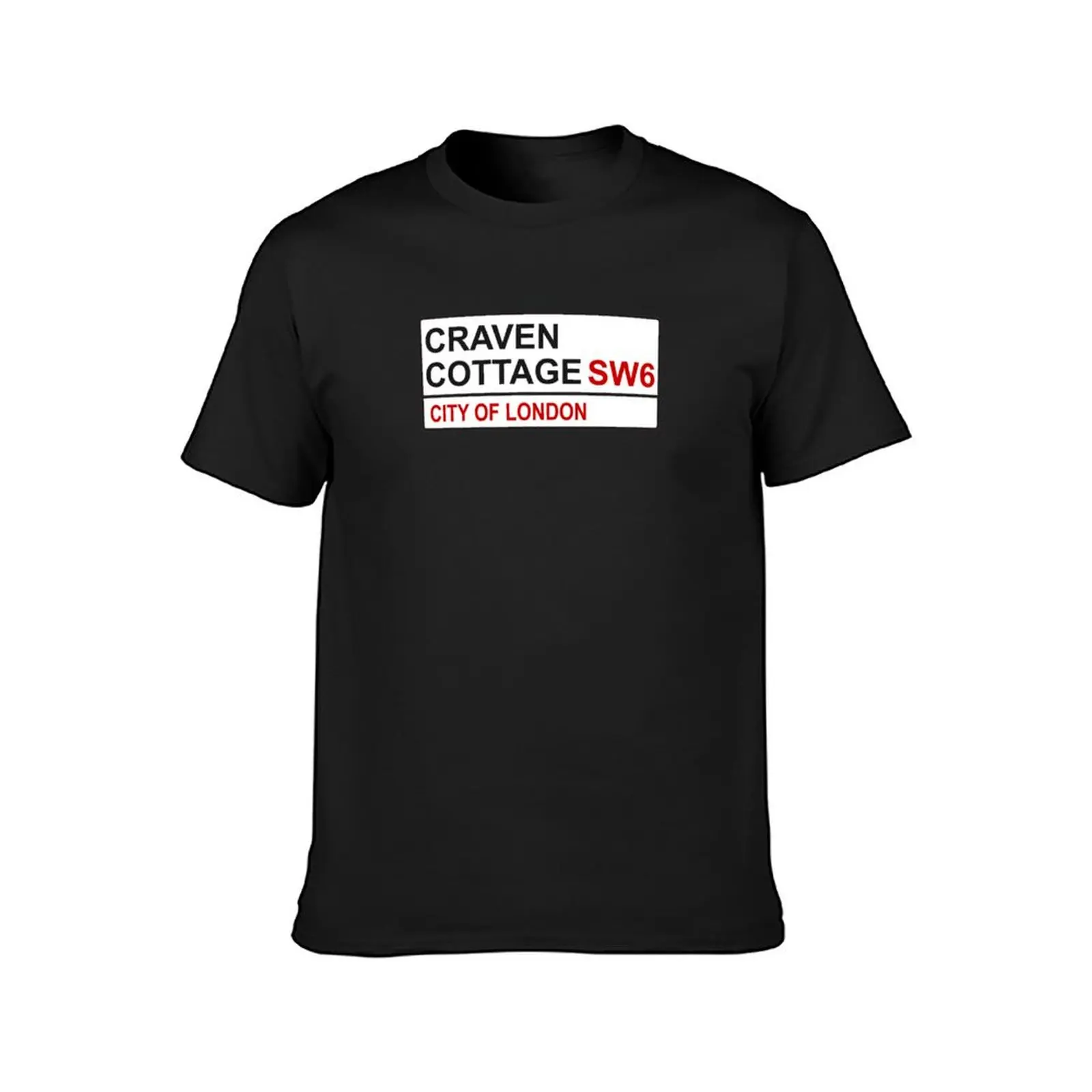 Fulham Football Team Craven Cottage Street Sign T-Shirt summer top customs Short sleeve tee t shirts for men pack