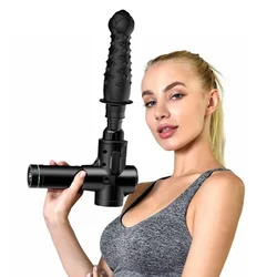 Tête de Pistolet de Énergie des Tissus Profonds en Silicone, Accessoire de Relaxation Musculaire Étanche