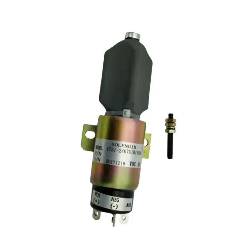 

S6K Stop Solenoid Valve 5I-7518 5I7518 Flameout Solenoid Valve 1751-24E7U1B1S5A Stop Solenoid Switch For Excavator