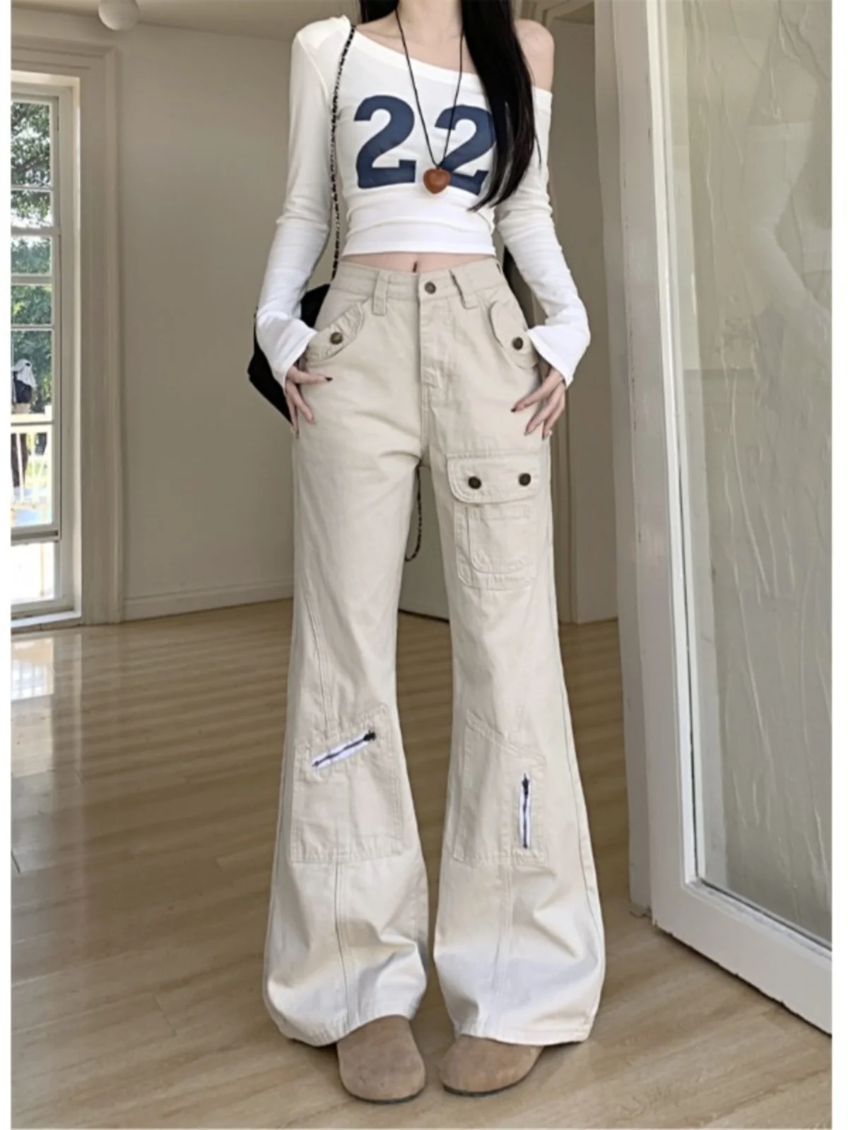 

Джинсы с низкой талией Y2K, женская одежда, женская одежда, застежка-молния на пуговицах, пряжка с поясом, регулируемый пояс, женские джинсовые брюки