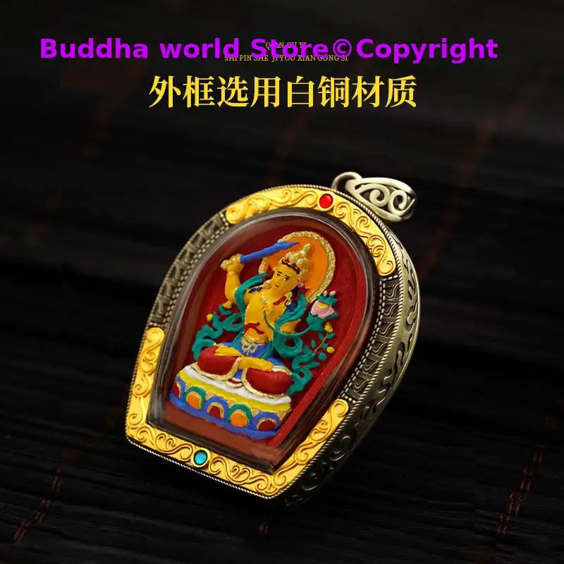 2026 NEW Asia Temple Master efficacious Holy manna tsha-tsha the buddha the god Guarding Tangka Guardian amulet