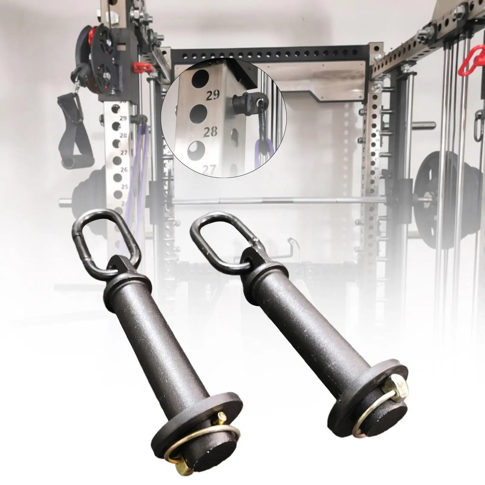 

Electric Cage Squat Rack Heavy Duty Home Gym Accessory Exercise Multifunction Easy Assembly Sturdy Strength Training for Indoor