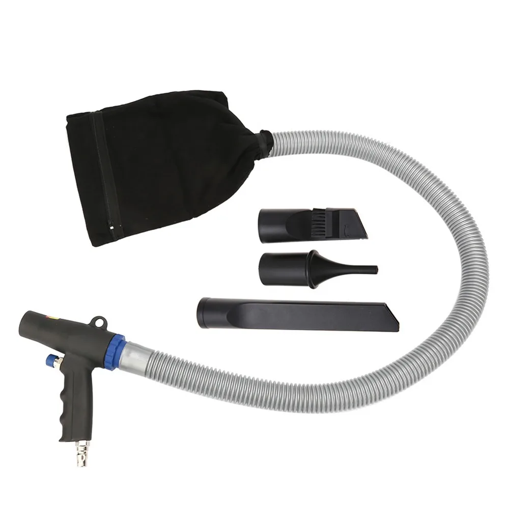 6pcs Durable High Pressure Pneumatic Cleaning Tool Blow Function Suction Function Air Duster Gun Air Suction Gun For Workshop