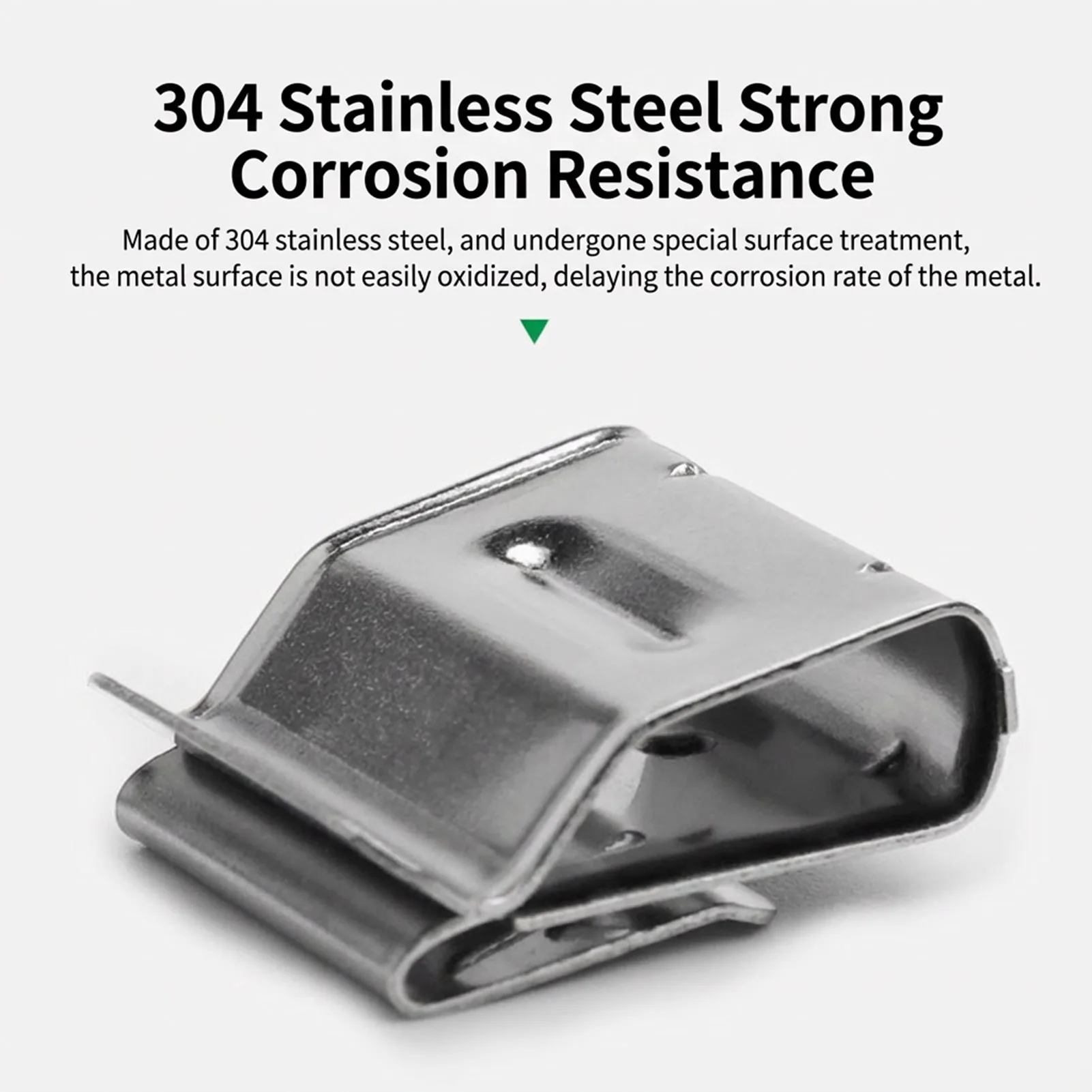100Pcs Solar Grounding Lug 304 Stainless Steel for PV Panel Mounting Frame Rail Corrosion Resistant Photovoltaic Clips
