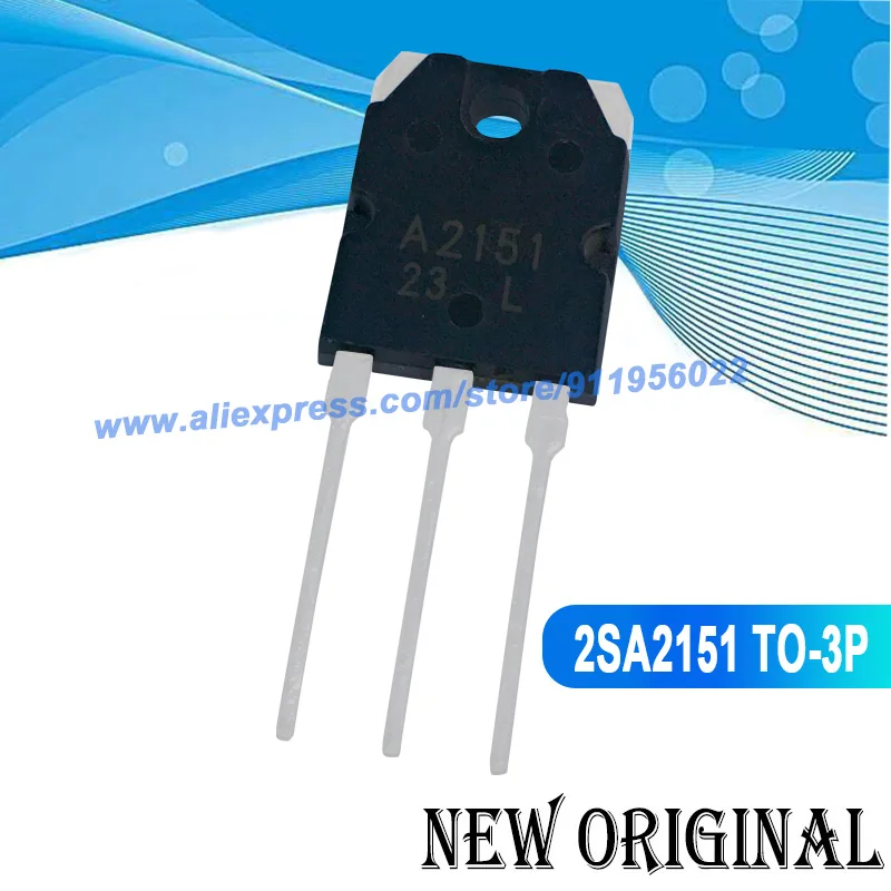 (5 Pieces) A2151 2SA2151 TO-3P -200V -15A / C6011 2SC6011 200V 15A / FTF20N50A TO-3P / D1047 2SD1047 140V 180A TO-3P