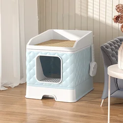 Training Indoor Toilet Dog Pet Products Accessories Closed Sandbox Cleaning Cat Foldable Detachable Litter Box Tray Big Toilet