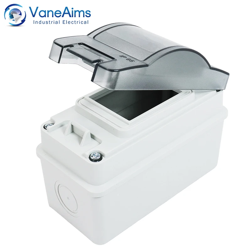 Outdoor Waterproof IP65 Distribution Box HT-2 2 WAY Air Switch Protection Box Solar PV Electrical Junction Box for 2P Breaker image 2