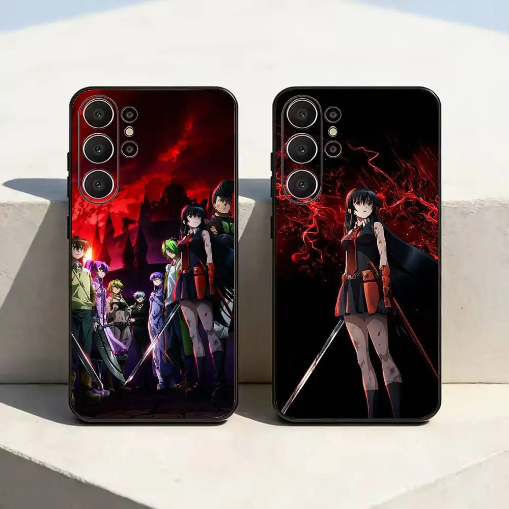 Classic Japanese Anime Akame ga Kill Soft Silicone Case for Samsung S26, S24, S21, S22, S23, S30, Ultra,  Plus, FE, Lite-Black