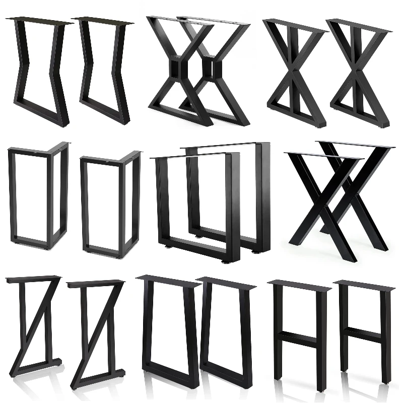 

Industrial cast iron steel frame X-shaped desk office chair restaurant coffee catering furniture metal table legs