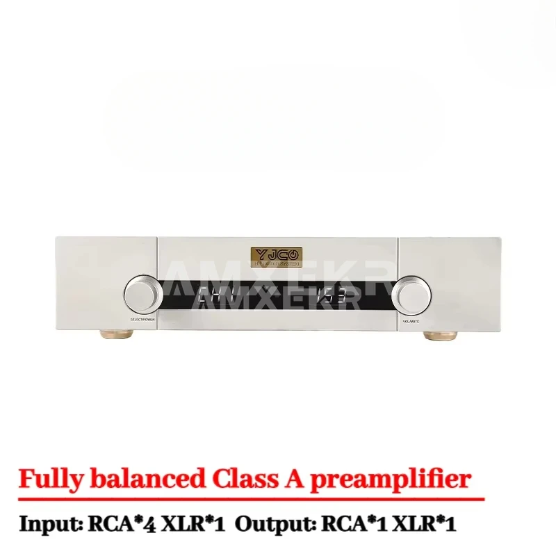 AMXEKR Reference Swiss Goldmund Line AM9 Fully Balanced Class A Preamplifier with Remote Control Amplifier Audio Power Amplifier