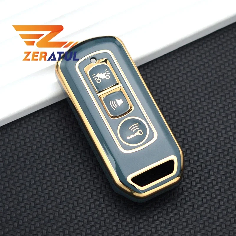 TPU Shell Fob For Honda Forza 250 350 X-ADV 750 SH150i Super Cup SH300 150 PCX 125 SH125 JpADV150 2020 2021 Key Case Key Cover