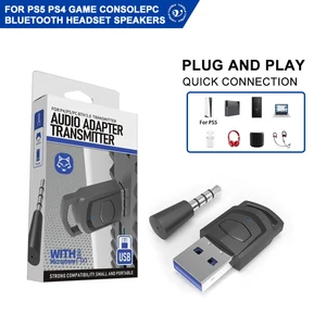 PS5 PS4 게임 콘솔 PC 헤드셋 Bluetooth 5.0 오디오 송신기 용 무선 게임 오디오 헤드폰 어댑터 어댑터 10 최고의 판매 액세서리 PS5 -№8