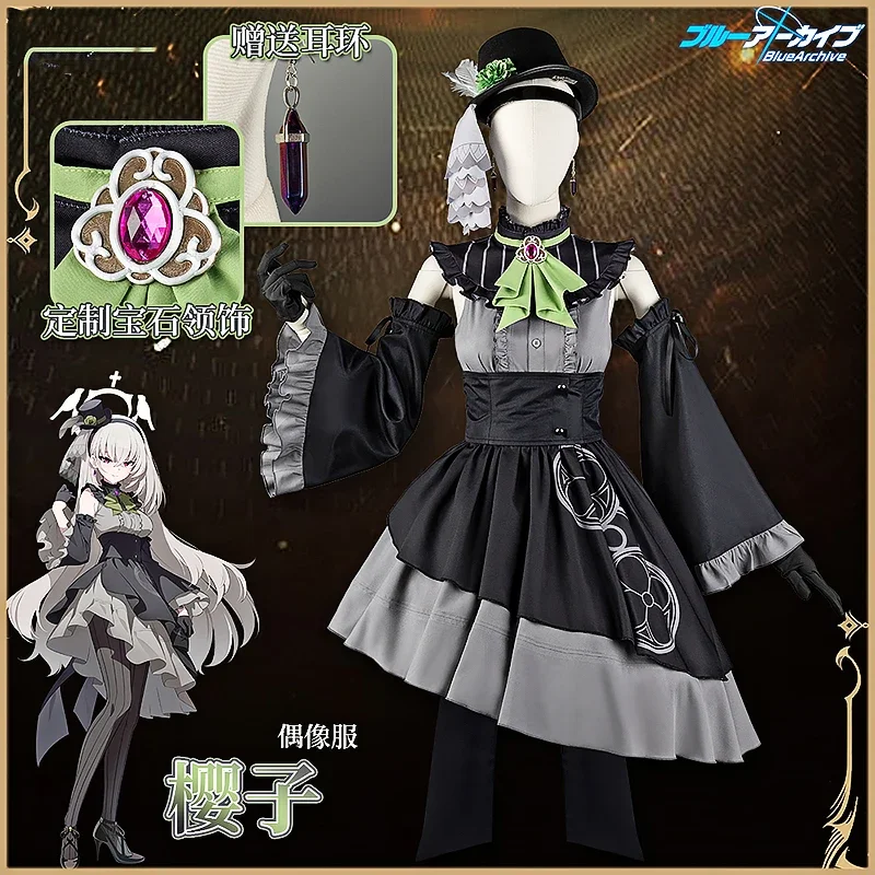 FC6Game Blue Archive Utazumi Sakurako Cosplay Costume Sakurako Outfit Wig Role Play Uniform For Halloween Carnival Party Ad@FC8！