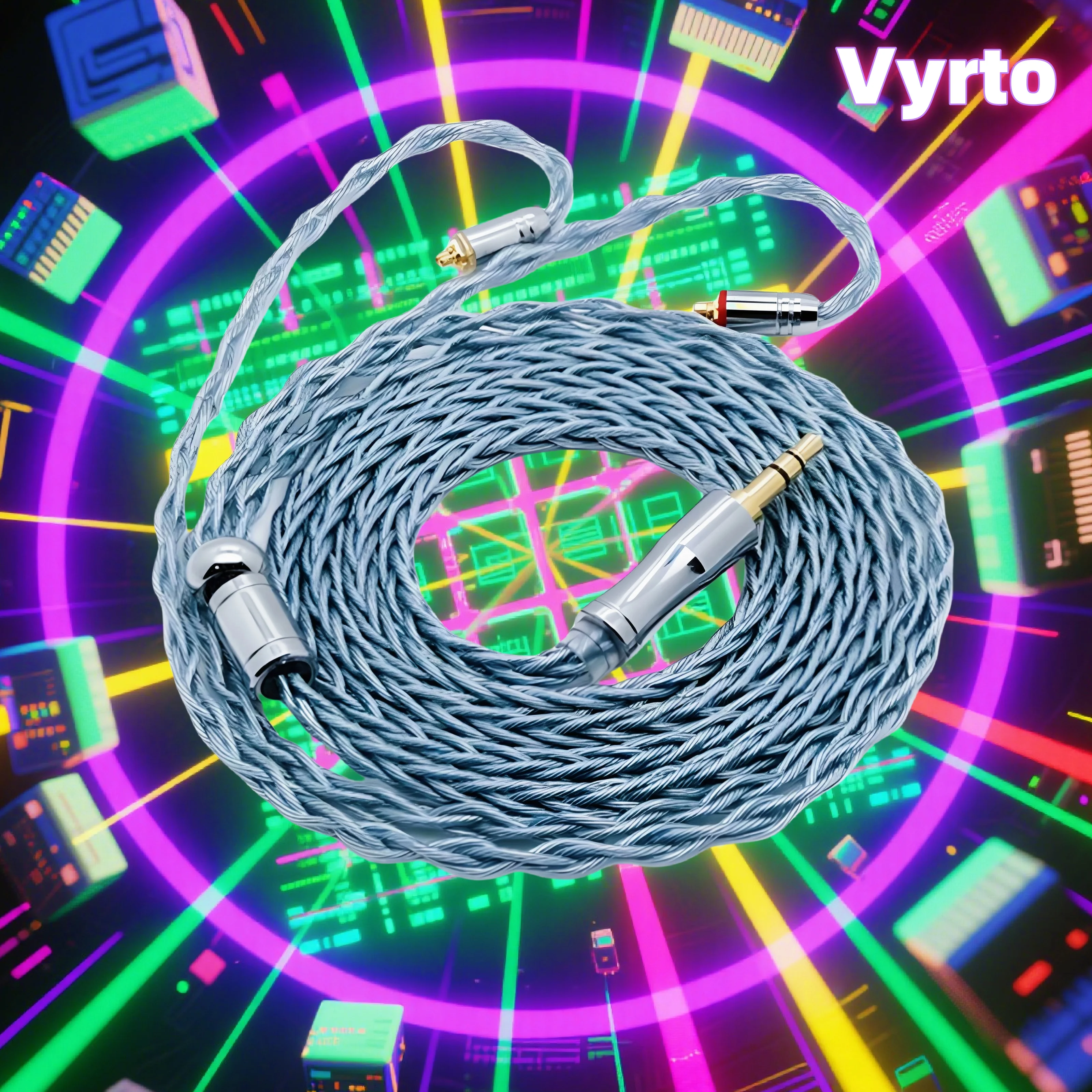 

Vyrto-59 IEM Cable Copper Silver Plated with Graphene HIFI Cable,Suitable For A2DC/MMCX/2Pin 0.78/IMseries/KZ-QDC/TFZ HIFI