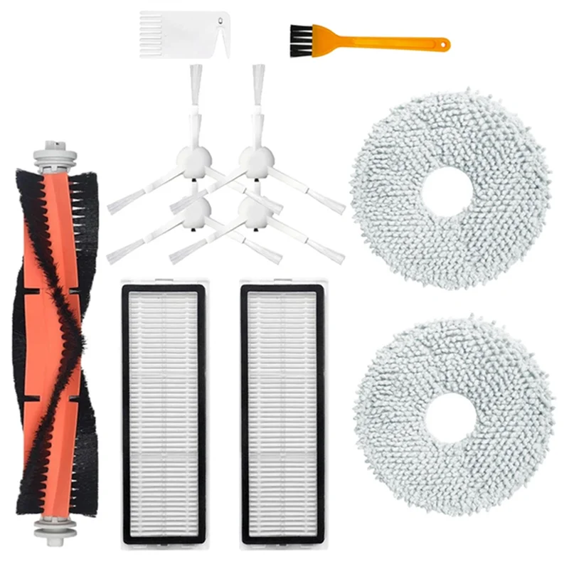 

AB08-For Xiaomi Mijia Omni Robot X10+ Dreame L10S Ultra/ S10 Pro Main/Side Brush Hepa Filter Mop Cloth Dust Bags Parts