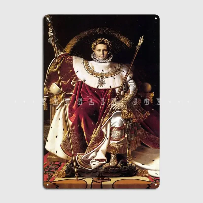 Napoleon On The Throne Metal Plaque Poster Club Party Garage Club Printing Wall Decor Tin Sign Poster