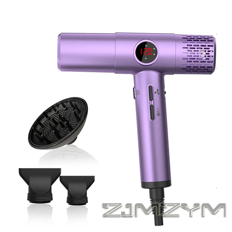 Large Screen High Speed Hair Dryer with Negative Ions Powerful Salon Grade Blow Dryer Constant Temperature