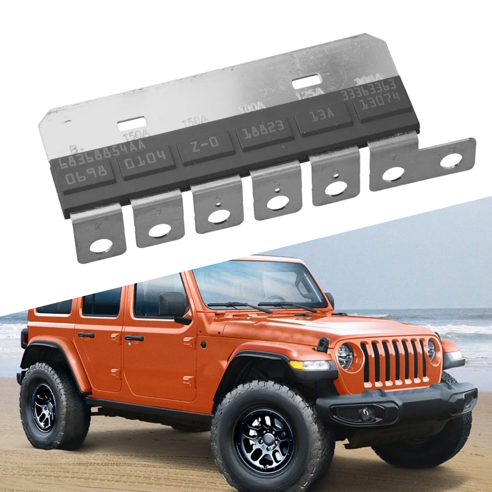 

Прямая замена предохранителя Z, чехол-предохранитель для Jeep, Wrangler, Jl, Gladiator 2018 2024, деталь No 68368854AA