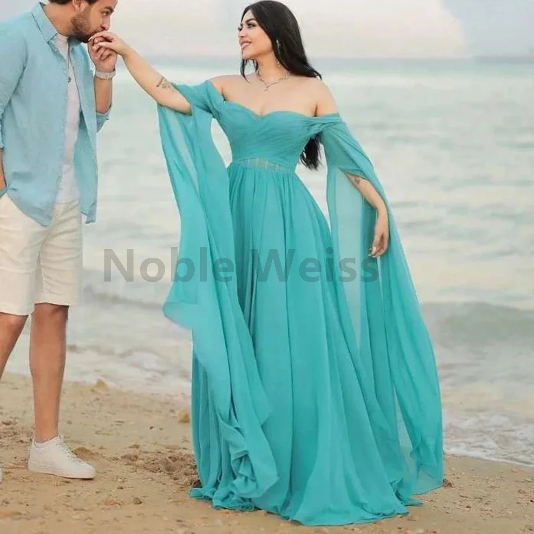 فستان سهرة شيفون على شكل قلب على شكل حرف a للحفلات الراقصة فساتين حفلات أنيقة للنساء حسب الطلب