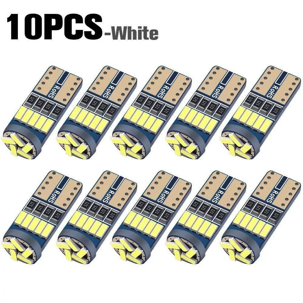 10PCS Led W5W T10 Auto Signal Lampe 501 194 Lampen 4014SMD Umriss Lichter Lesen Innen Lichter 6000K 12V