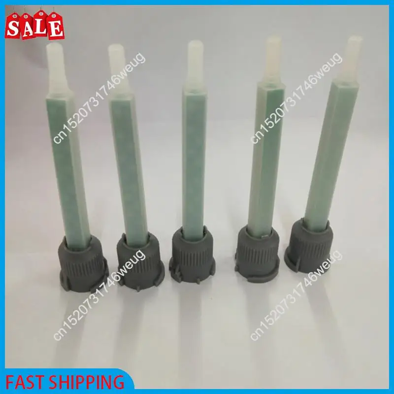XFDZ-50Pcs Epoxy Adhesive Mixing Nozzle Static Mixing Nozzle MB5-16 Mixing Tube (1:1Ratio) For AB Glue Mixer