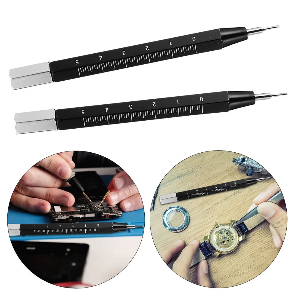 

2pcs High Precision Watch Strap Repair Tool Scale Spring Bar Forked Design Easy Replacement For Various Watch Bands Watchmaker