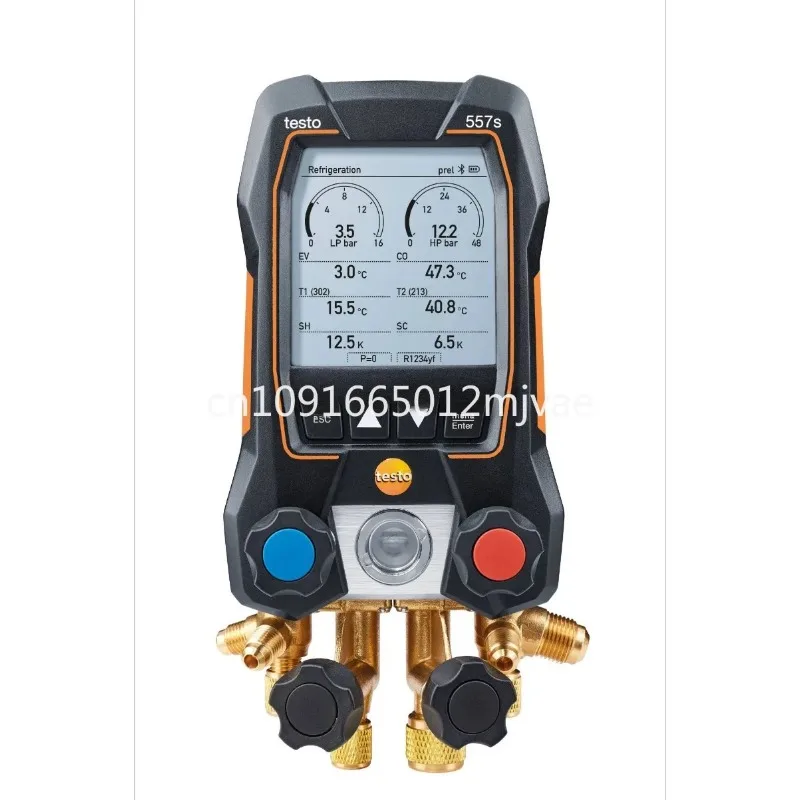 Testo 557s Smart Vacuum Kit Digital Manifold With Wireless Vacuum and Clamp Temperature Probes Bluetooth 0564 5571 testo557s