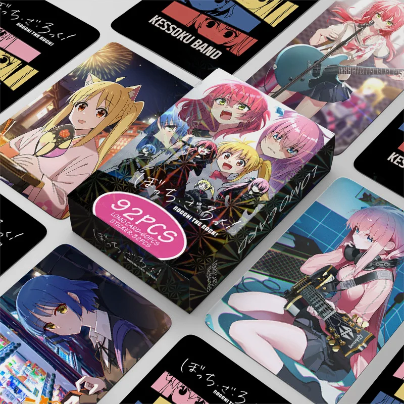 

In Stock 92pcs Anime Card LR Collect Photo Card Stickers Double-sided LOMO Cards Adorable Mini Collectible Cards for All Ages