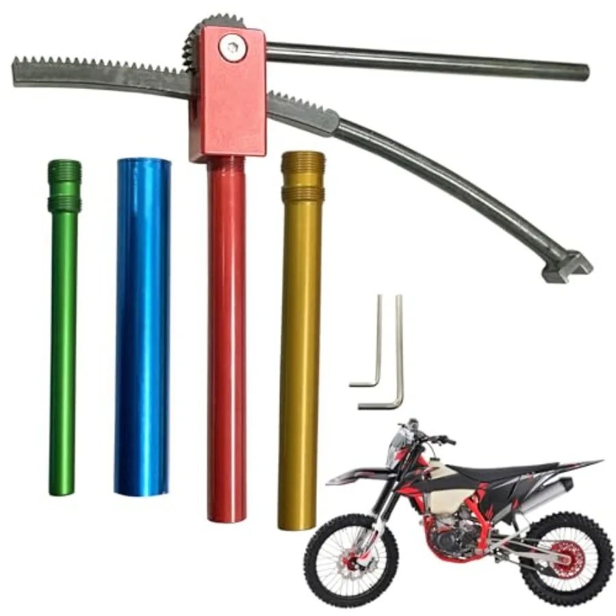 

Dirt Bike Tire Changing Tool Kit for Enduro and Motocross 16-21 Wheels with 15 mm to 25 mm Axles Red Steel Alloy Tire Changer f