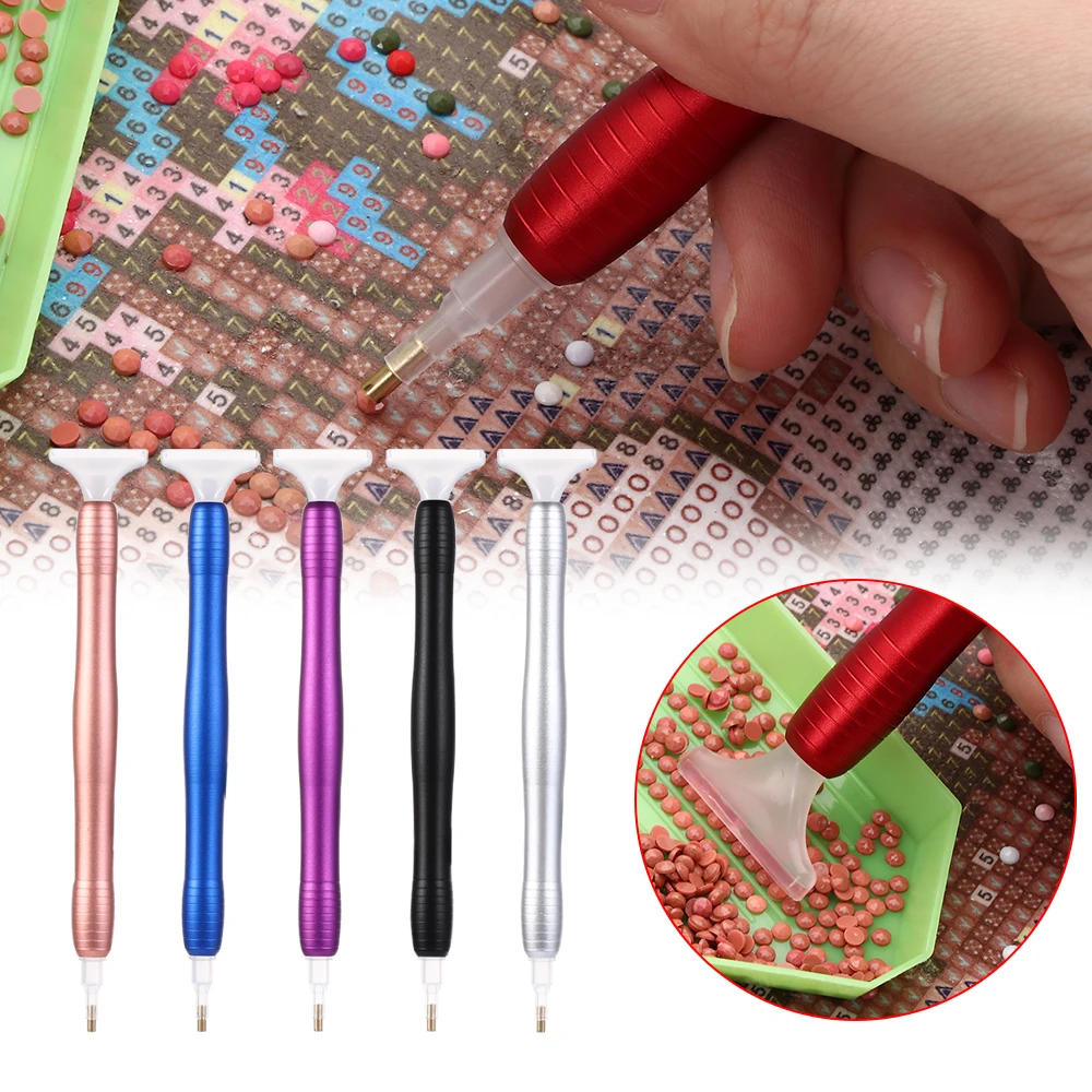 Prickly Sewing Accessories Caterpillar Point Drill Pen Diamond Painting Pen Cross Stitch 5D Diamond Painting Tool