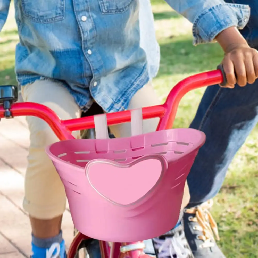 Children Bike Basket Hollow Out Long-lasting Kids Scooter Basket Accessories Reliable Scooter Basket Storage Basket