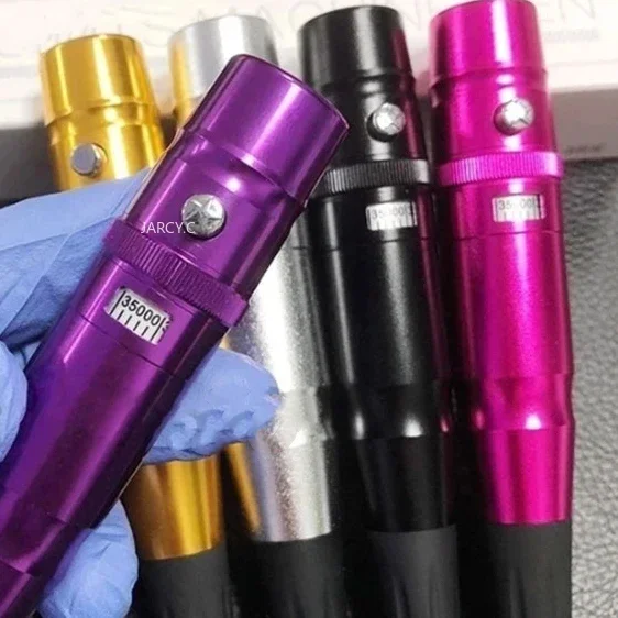 Máquina de tatuaje profesional rotativa, Pluma de maquillaje permanente para cejas, labios, pluma de tatuaje con aguja PMU, máquina de pluma de