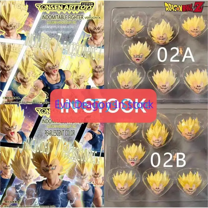 In Stock Tonsenarttoys Dragon Ball Shf Sh Figuarts Cabeza Vegeta Majin Head Face Accessory Action Figure Model Toys Anime Figura