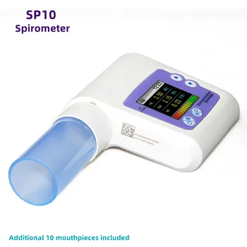 CONTEC Digital Bluetooth Spirometer SP10 with 10 mouthpieces Lung Breath Diagnostic Vitalograph Spirometer