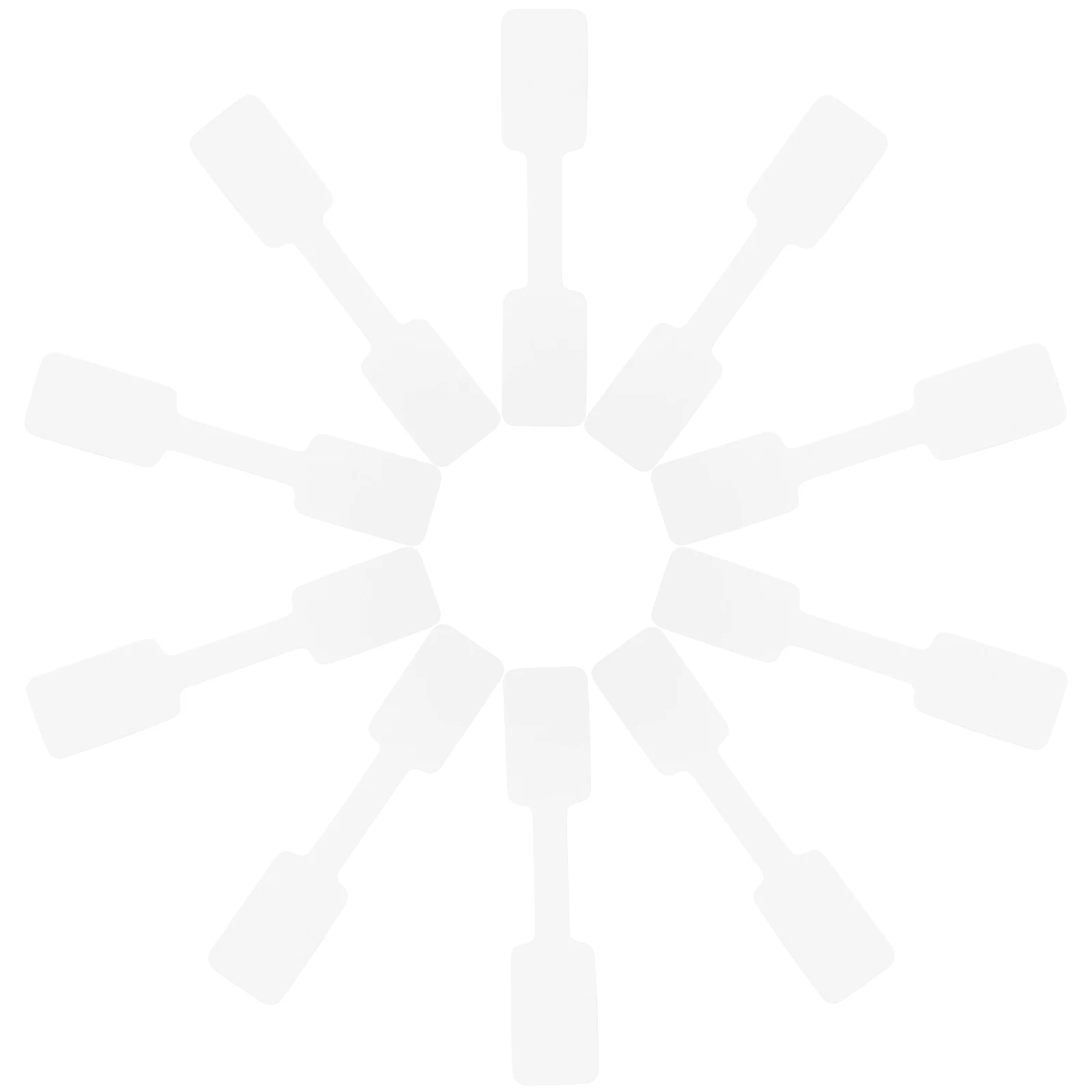 100 ชิ้นเครื่องประดับเครื่องประดับแท็กราคาสติกเกอร์แท็กราคาเปล่าอุปกรณ์เสริมขนาดเล็กสีขาวกระดาษกาวโฟลเดอร์ลายมือ