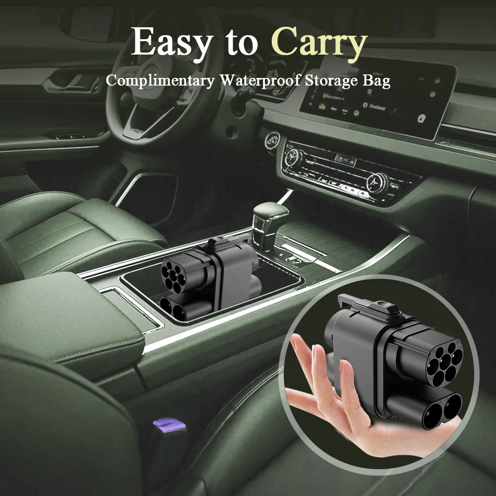 Kolanky 250KW DC + AC من شاحن CCS2 إلى CCS1 US Car EV CCS2 إلى CCS1 شاحن السيارة الكهربائية سريع Ev محول الشحن جزء السيارات #5