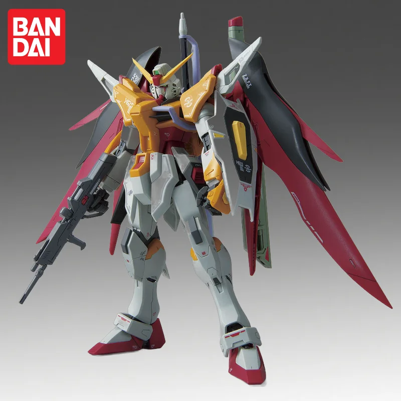 En stock, figurine d'action Bandai Original Mg 1/100 Mg-gundam Destiny Gundam, modèle de poupée, jouets de personnages d'anime neufs en boîte