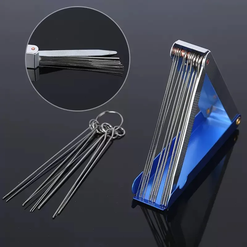 1 مجموعة لحام قطع الشعلة فوهة الإبر عدة 13 في 1 تلميح الملفات الأنظف موسعات معدنية لحام لتنظيف أوريفيس الغاز #4