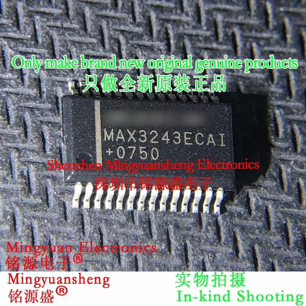 

Mingyuan Sheng Brand New Original Genuine Max3243Ecai+T Max3243Ecai Max3243E Max3243 Package Ssop28 Ic Chip Rs-232 Interface Integrated Circuit