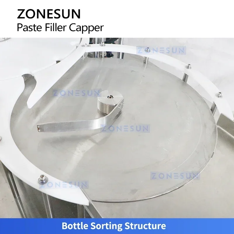 ZONESUN ZS-AFC44 Sistema monoblocco automatico di riempimento e tappatura per bottiglie con pompa cosmetica airless