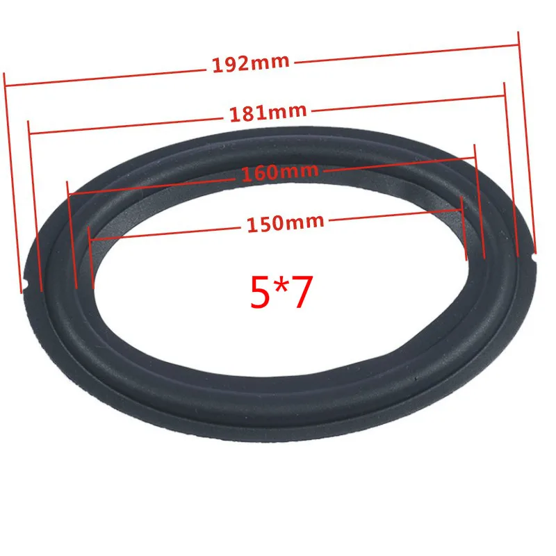 Speaker Rubber edge For Car Audio Repair Parts 6*9 inch oval Speaker Folding Ring 5*7 Inch Rubber Surround New Arrivals 2PCS