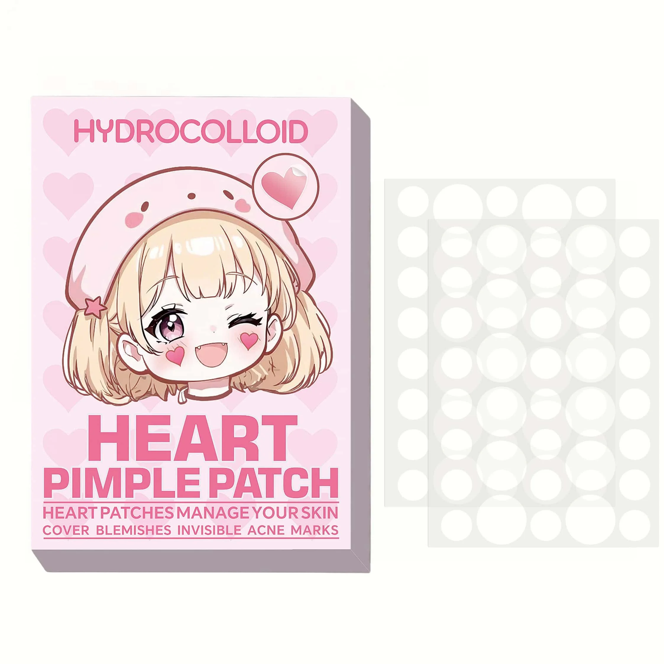 36/360 parches hidrocoloides para el acné: pegatinas invisibles para espinillas para un alivio rápido de imperfecciones, alivia la piel y suavemente.