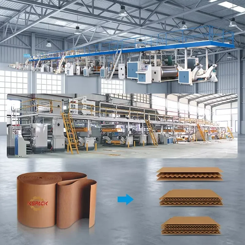 3 Ply 5 Ply 7 Ply Speed 200 Corrugated Carton Board Making Production Line with Width 1400mm 1600mm 1800mm 2000mm 2500mm