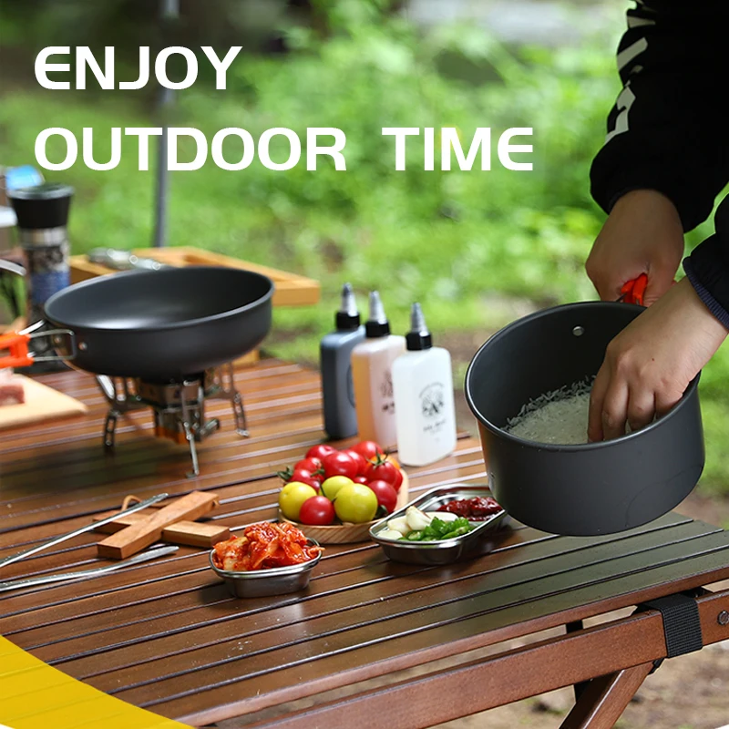 Camping Cooking Set, Outdoor K - огляд і ціна Camping Cooking Set With Kettle