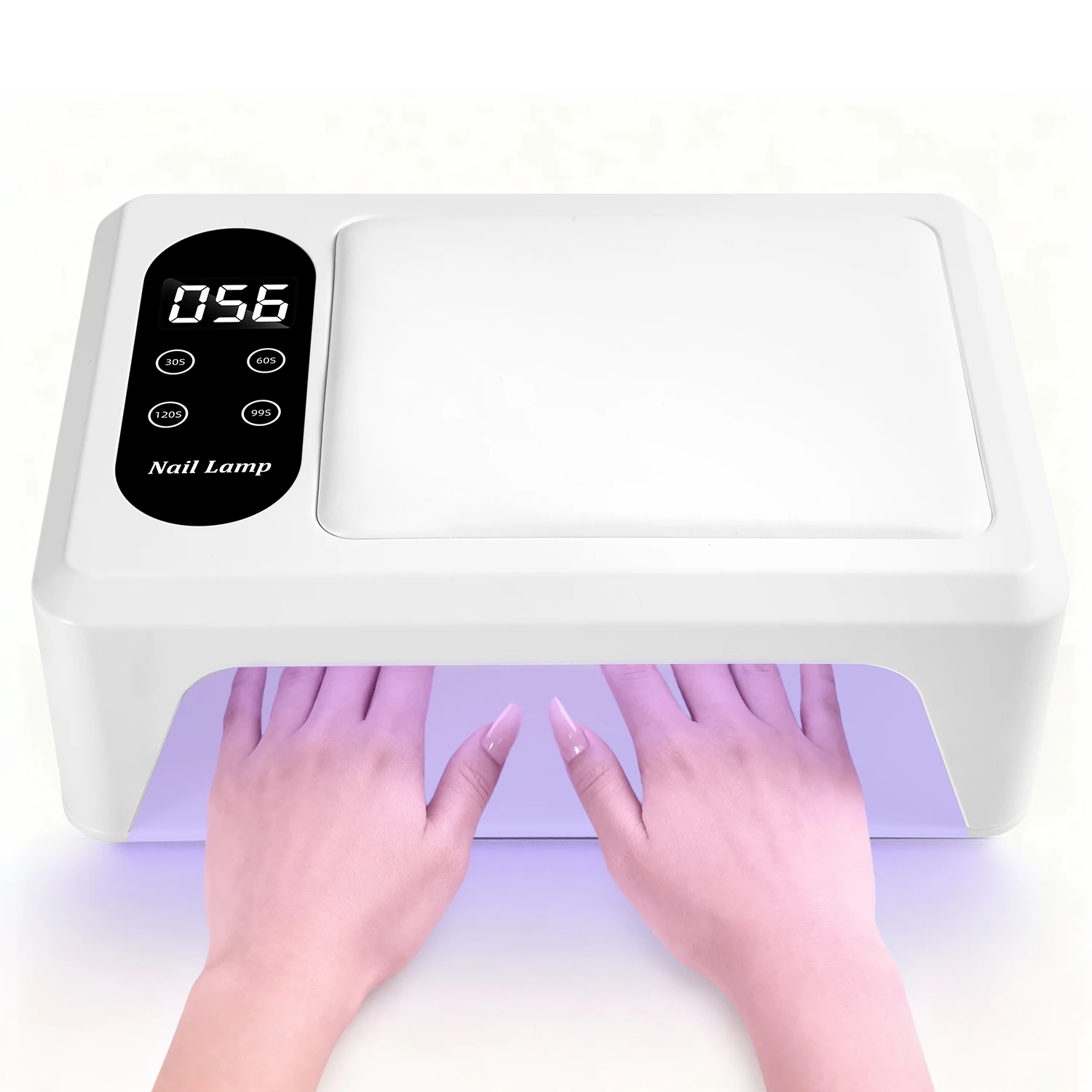 

Spacious UV/LED Nail Lamp with Smart Sensor, 4 Timer Modes, Removable Base & Built-In Hand Rest