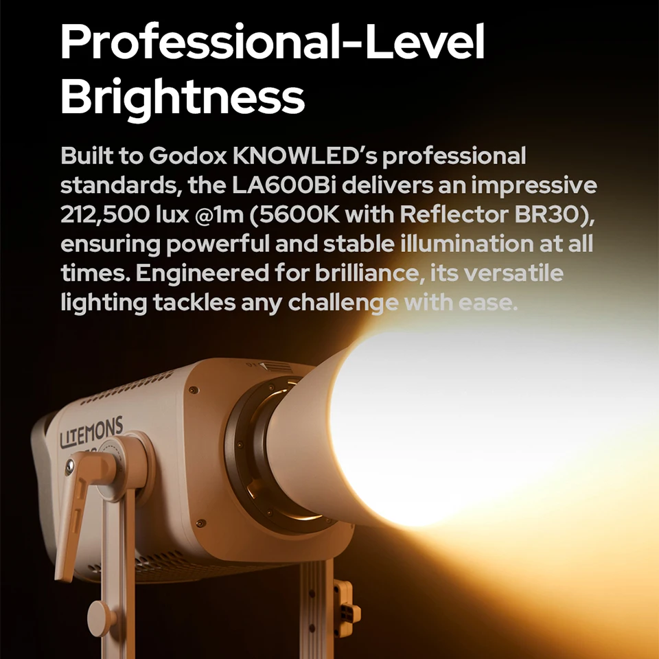 Godox LA600R 600 Вт RGB полноцветный светодиодный COB видеосвет яркость заполняющий свет для фотостудии