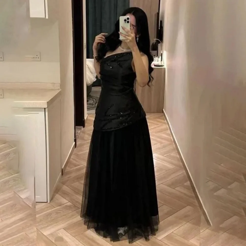 

Fashionable Romantic Prom Dress Charming One Shoulder evening dresses Elegant Floor Length Beading Red Carpet Dress luxury 2025