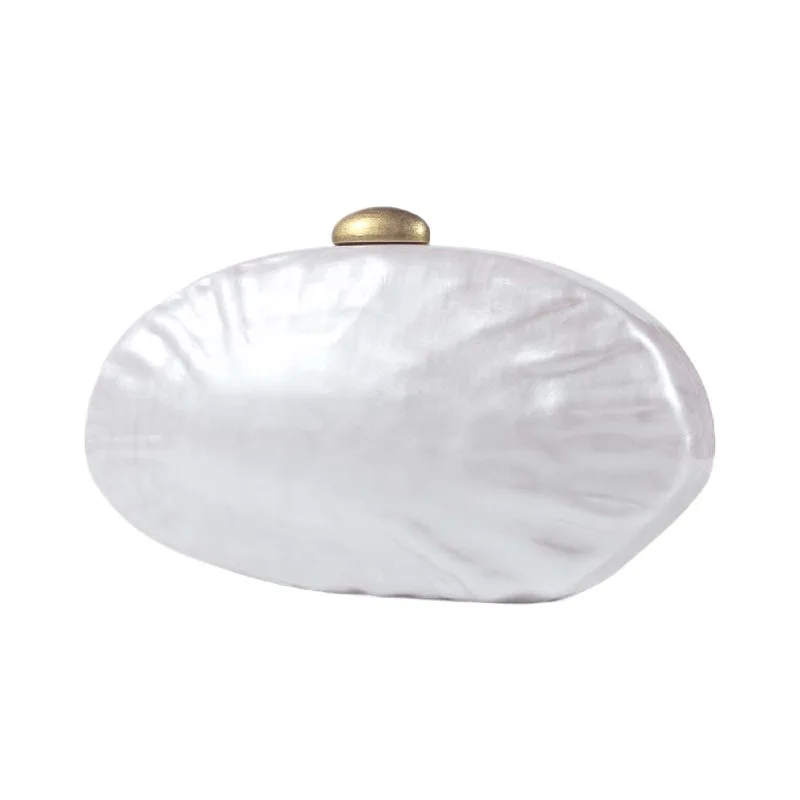 

Fashion Acrylic Crossbody Shoulder Wedding Ladies Evening Party Special Shell Clutch New Woman Luxury Designer Brand Vip Bags