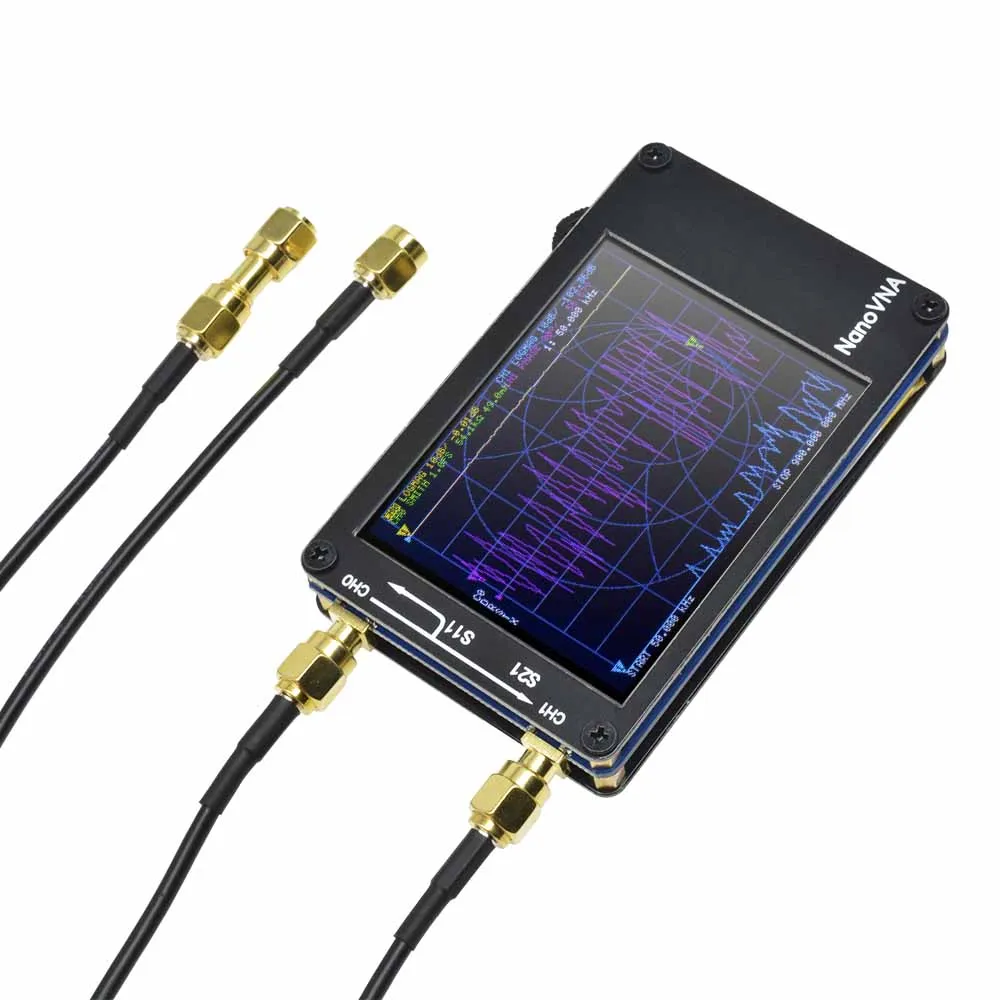 2.8 بوصة TFT NanoVNA ناقلات شبكة محلل هوائي محلل شاشة لمس رقمية على الموجات القصيرة MF HF VHF UHF 50 كيلو هرتز-900 ميجا هرتز
